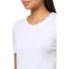 imageNautica Womens Solid Short Sleeve Crew Neckline TShirtBright White