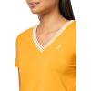 imageNautica Womens Solid VNeck Short Sleeve TShirtSunflower