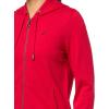 imageNautica Womens Solid Zipper Long Sleeve Hoodie SweatshirtScarlet