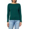 imageNautica Womens Long Sleeve Cable Boatneck SweaterForest