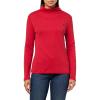imageNautica Womens Long Sleeve Solid Turtleneck ShirtSamba
