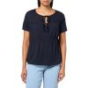 imageNautica Womens Short Sleeve Tie Front Knit TopNight Sky
