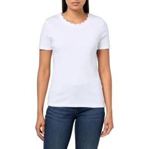 imageNautica Womens Solid Short Sleeve Crew Neckline TShirtBright White