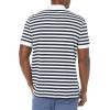imageNautica Mens Classic Fit 100 Cotton Soft Short Sleeve Stripe Polo ShirtBright White