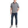imageNautica Mens Classic Fit 100 Cotton Soft Short Sleeve Stripe Polo ShirtNavy