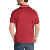 imageNautica Mens Classic Fit Short Sleeve Dual Tipped Collar Polo ShirtBurgundy