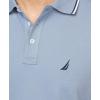 imageNautica Mens Classic Fit Short Sleeve Dual Tipped Collar Polo ShirtLake City Blue