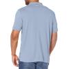 imageNautica Mens Classic Fit Short Sleeve Dual Tipped Collar Polo ShirtLake City Blue