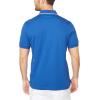 imageNautica Mens Classic Fit Short Sleeve Dual Tipped Collar Polo ShirtMonaco Blue