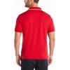 imageNautica Mens Classic Fit Short Sleeve Dual Tipped Collar Polo ShirtNautica Red