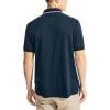 imageNautica Mens Classic Fit Short Sleeve Dual Tipped Collar Polo ShirtNavy