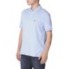 imageNautica Mens Classic Fit Short Sleeve Dual Tipped Collar Polo ShirtNoon Blue