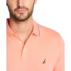 imageNautica Mens Classic Fit Short Sleeve Dual Tipped Collar Polo ShirtPale Coral