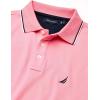 imageNautica Mens Classic Fit Short Sleeve Dual Tipped Collar Polo ShirtPink