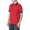 imageNautica Mens Classic Fit Short Sleeve Performance Pique Polo ShirtNautica Red