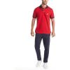 imageNautica Mens Classic Fit Short Sleeve Performance Pique Polo ShirtNautica Red