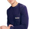 imageNautica Mens LongSleeve Graphic Pocket TShirtViolet Wave