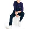 imageNautica Mens LongSleeve Graphic Pocket TShirtViolet Wave