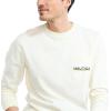 imageNautica Mens LongSleeve Graphic Pocket TShirtWhite Cap