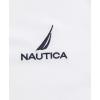 imageNautica Mens Navtech Stripe Collar PoloBright White