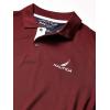 imageNautica Mens Navtech Stripe Collar PoloRoyal Burgundy
