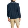 imageNautica Mens Reissue Plaid CableKnit VNeckNavy