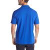 imageNautica Mens Short Sleeve 100 Cotton Pique Color Block Polo ShirtBright Cobalt