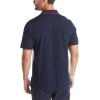 imageNautica Mens Short Sleeve 100 Cotton Pique Color Block Polo ShirtNavy