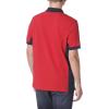 imageNautica Mens Short Sleeve Color Block Performance Pique Polo ShirtNautica Red