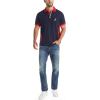 imageNautica Mens Short Sleeve Color Block Performance Pique Polo ShirtNavy
