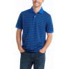 imageNautica Mens Classic Fit 100 Cotton Soft Short Sleeve Stripe Polo ShirtBright Cobalt 2