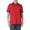 imageNautica Mens Classic Fit Short Sleeve Performance Pique Polo ShirtNautica Red