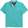 imageNautica Mens Navtech Stripe Collar PoloSpectra Green
