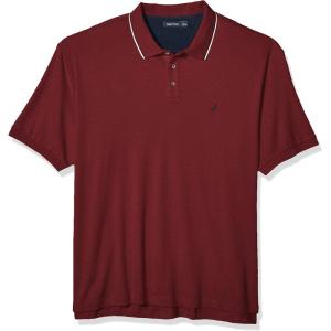 imageNautica Mens Classic Fit Short Sleeve Dual Tipped Collar Polo ShirtBarolo