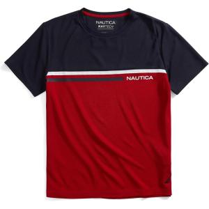imageNautica Mens Navtech Colorblock TeeNautica Red