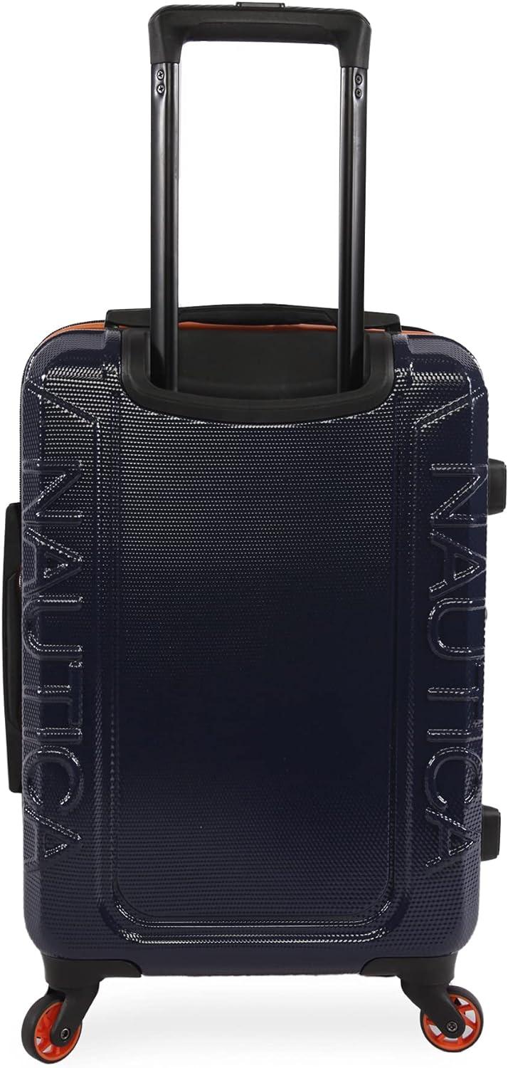 imageNautica Birch 21quot Carry On Hardside Spinner LuggageNavyOrange