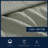 imageNautica  Twin Blanket Diamond Weave Cotton Bedding MediumWeight for All Seasons Ideal Dorm Essentials OekoTex Certified Baird WhiteBaird Sage Green