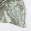 imageNautica  Twin Blanket Diamond Weave Cotton Bedding MediumWeight for All Seasons Ideal Dorm Essentials OekoTex Certified Baird WhiteBaird Sage Green