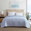 imageNautica  Twin Blanket Ring Spun Cotton Bedding MediumWeight for All Seasons Dorm Room Essentials OekoTex Certified Chevron NavyChevron Light Blue