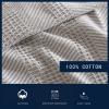 imageNautica  Twin Blanket Ring Spun Cotton Bedding MediumWeight for All Seasons Dorm Room Essentials OekoTex Certified Chevron NavyChevron Light Brown