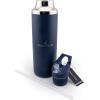 imageNautica Insulated 21oz Sleek Stainless Steel Water Bottle with Flip Lid Straw Leakproof BPAFree Wide Mouth Keeps Drinks Hot or Cold Sports Bottle Ideal for Gym Hiking and Travel NAVYNavy