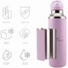 imageNautica Insulated 21oz Sleek Stainless Steel Water Bottle with Flip Lid Straw Leakproof BPAFree Wide Mouth Keeps Drinks Hot or Cold Sports Bottle Ideal for Gym Hiking and Travel NAVYPASTEL PINK