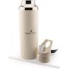 imageNautica Insulated 21oz Sleek Stainless Steel Water Bottle with Flip Lid Straw Leakproof BPAFree Wide Mouth Keeps Drinks Hot or Cold Sports Bottle Ideal for Gym Hiking and Travel NAVYTaupe