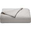 imageNautica  Twin Blanket Diamond Weave Cotton Bedding MediumWeight for All Seasons Ideal Dorm Essentials OekoTex Certified Baird WhiteBaird Grey