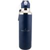 imageNautica Insulated 21oz Sleek Stainless Steel Water Bottle with Flip Lid Straw Leakproof BPAFree Wide Mouth Keeps Drinks Hot or Cold Sports Bottle Ideal for Gym Hiking and Travel NAVYNavy