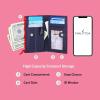 imageNautica High Tide Small Wallet for Women RFID Blocking Slim Credit Card Holder with Zipper Coin Pocket Bifold Compact Wallet with ID Window Glacial BlueAmericana