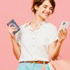 imageNautica High Tide Small Wallet for Women RFID Blocking Slim Credit Card Holder with Zipper Coin Pocket Bifold Compact Wallet with ID Window Glacial BlueIndigoMarina
