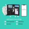 imageNautica High Tide Small Wallet for Women RFID Blocking Slim Credit Card Holder with Zipper Coin Pocket Bifold Compact Wallet with ID Window Glacial BlueBlack