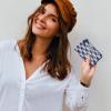 imageNautica High Tide Small Wallet for Women RFID Blocking Slim Credit Card Holder with Zipper Coin Pocket Bifold Compact Wallet with ID Window Glacial BlueGlacial Blue