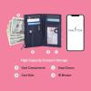 imageNautica High Tide Small Wallet for Women RFID Blocking Slim Credit Card Holder with Zipper Coin Pocket Bifold Compact Wallet with ID Window Glacial BlueIndigoMarina